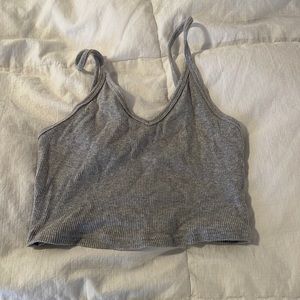 TNA Grey Cropped Tank